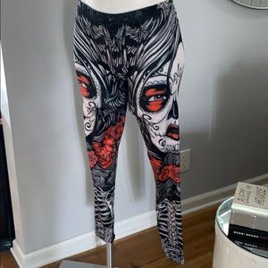 New leggings! Red black and white. Super comfy.